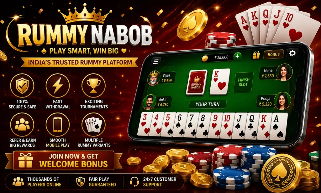 Rummy Nabob Review 2026: Features, Gameplay Experience, Rewards, Safety & Everything You Need to Know