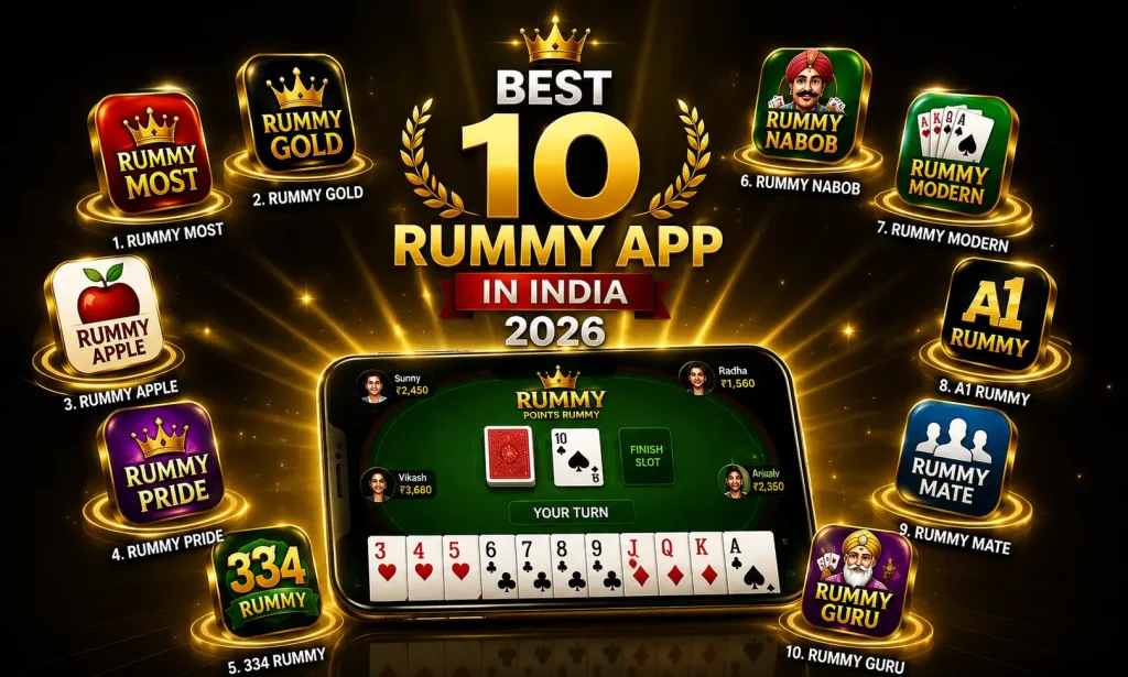 Best 10 Rummy Apps in India 2026 – Complete Review of Popular Rummy Platforms