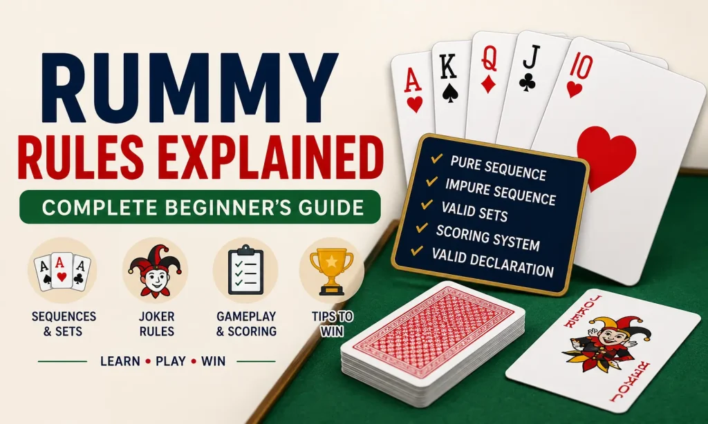 Rummy Rules Explained: Complete Beginner’s Guide (2026)